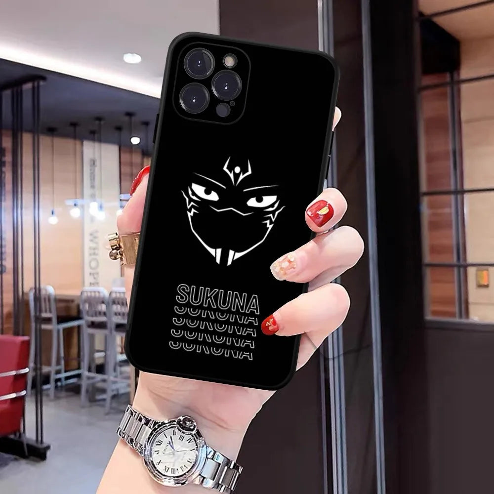 Anime Jujutsu Kaisen Ryomen Sukuna Phone Case For iPhone 14 11 12 13 Mini Pro XS Max Cover 6 7 8 Plus X XR SE 2020 Funda Shell