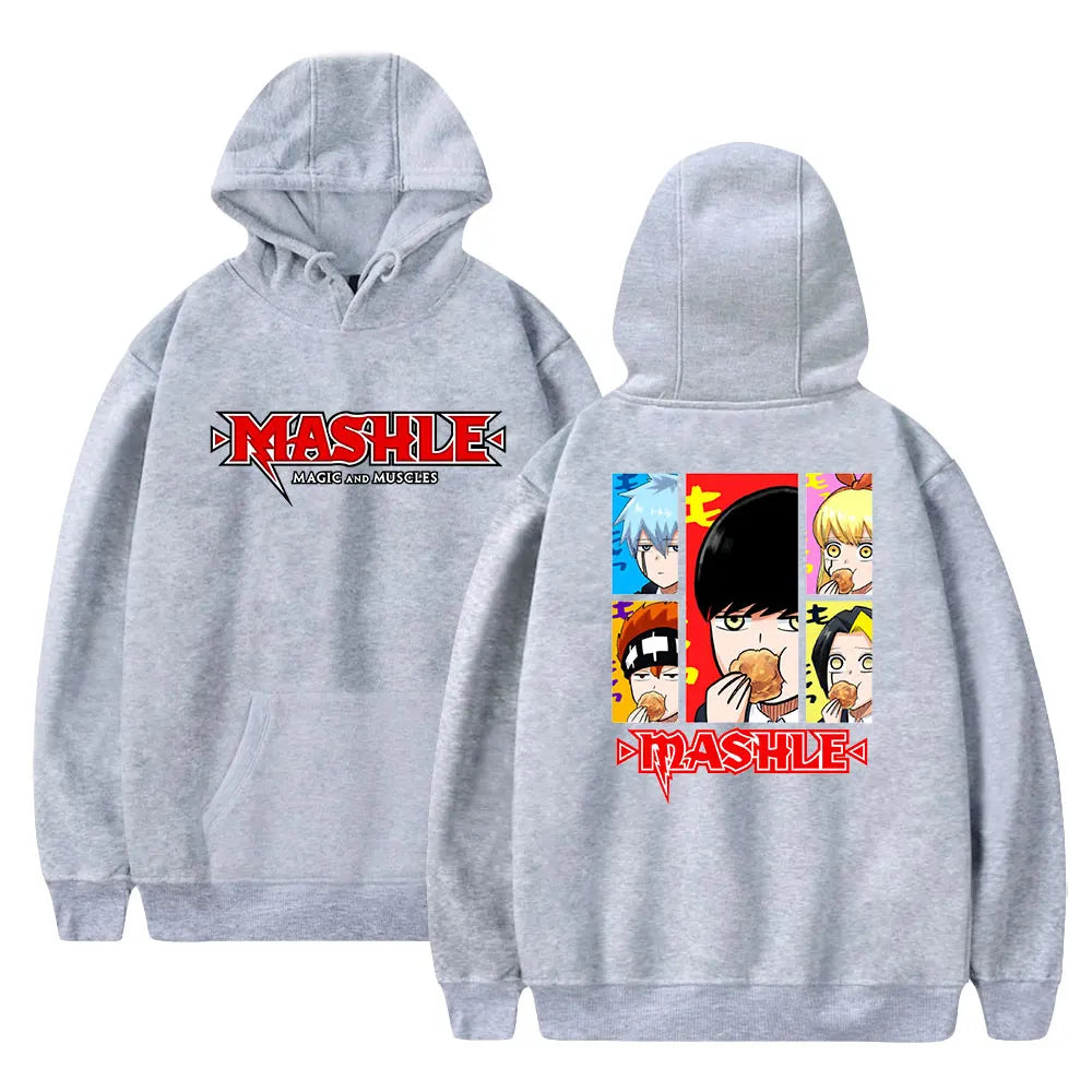 Mashle Magic and Muscles Hoodies Men Women Fashion Double Side Printed Pullover Tops Oversize Boy Friends Gift Sweatshirts