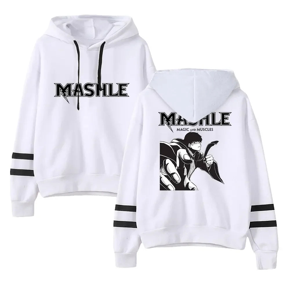 Mashle Magic and Muscles Funny Hoodie Hip Hop Graphic Sweatshirt Poleron Hombre Streetwear Harajuku Tracksuit Oversized Clothes