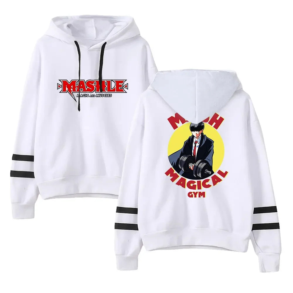 Mashle Magic and Muscles Funny Hoodie Hip Hop Graphic Sweatshirt Poleron Hombre Streetwear Harajuku Tracksuit Oversized Clothes