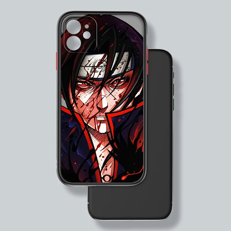 Naruto Japanese Anime For Apple iPhone 15 14 13 12 11 mini Pro Max 8 7 6S 6 XR X XS Plus Frosted Translucent Phone Case