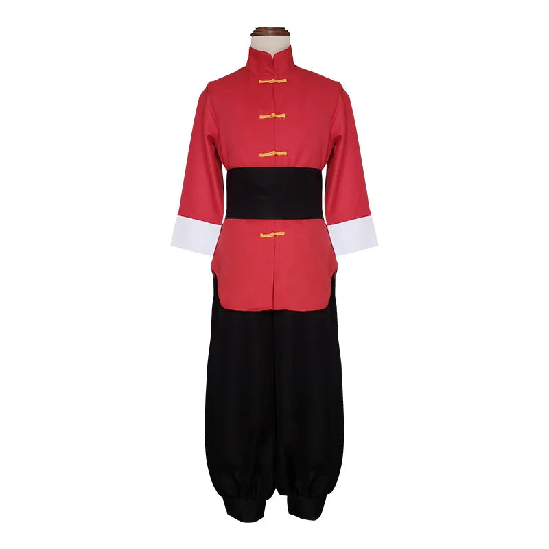 Anime Ranma ½ Tendou Akane Cosplay Costume Wig Red Chinese Style Samurai Uniform Kendo Pants Man Woman Halloween Suit