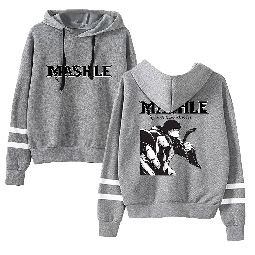 Mashle Magic and Muscles Funny Hoodie Hip Hop Graphic Sweatshirt Poleron Hombre Streetwear Harajuku Tracksuit Oversized Clothes