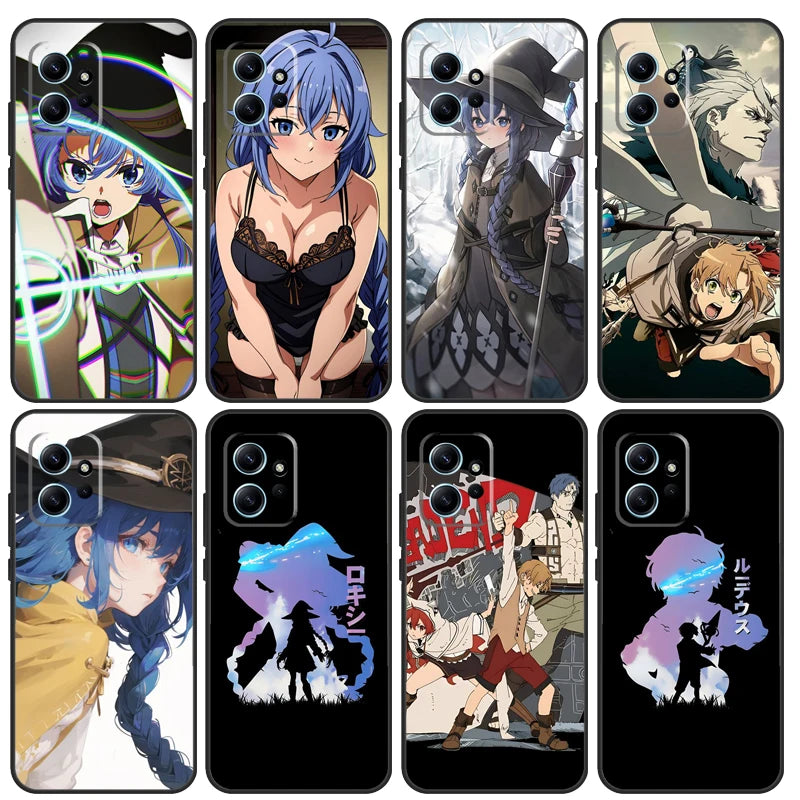 Mushoku Tensei Anime Case For Xiaomi Redmi Note 11 10 9 8 12 Pro 10S 11S 12S Cover For Redmi 12 9C 10C 12C 13C