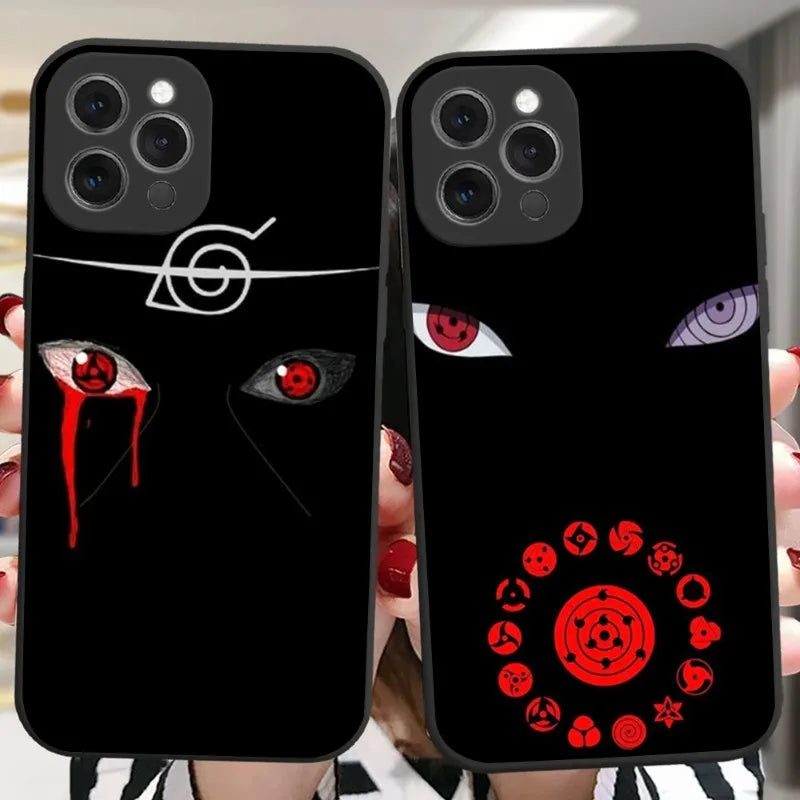 Aruto Sasuke Phone Case For iPhone 15 14 13 12 11 X XR XS XSMAX 8 7 Plus Mini Pro Max Soft Black Phone Cover