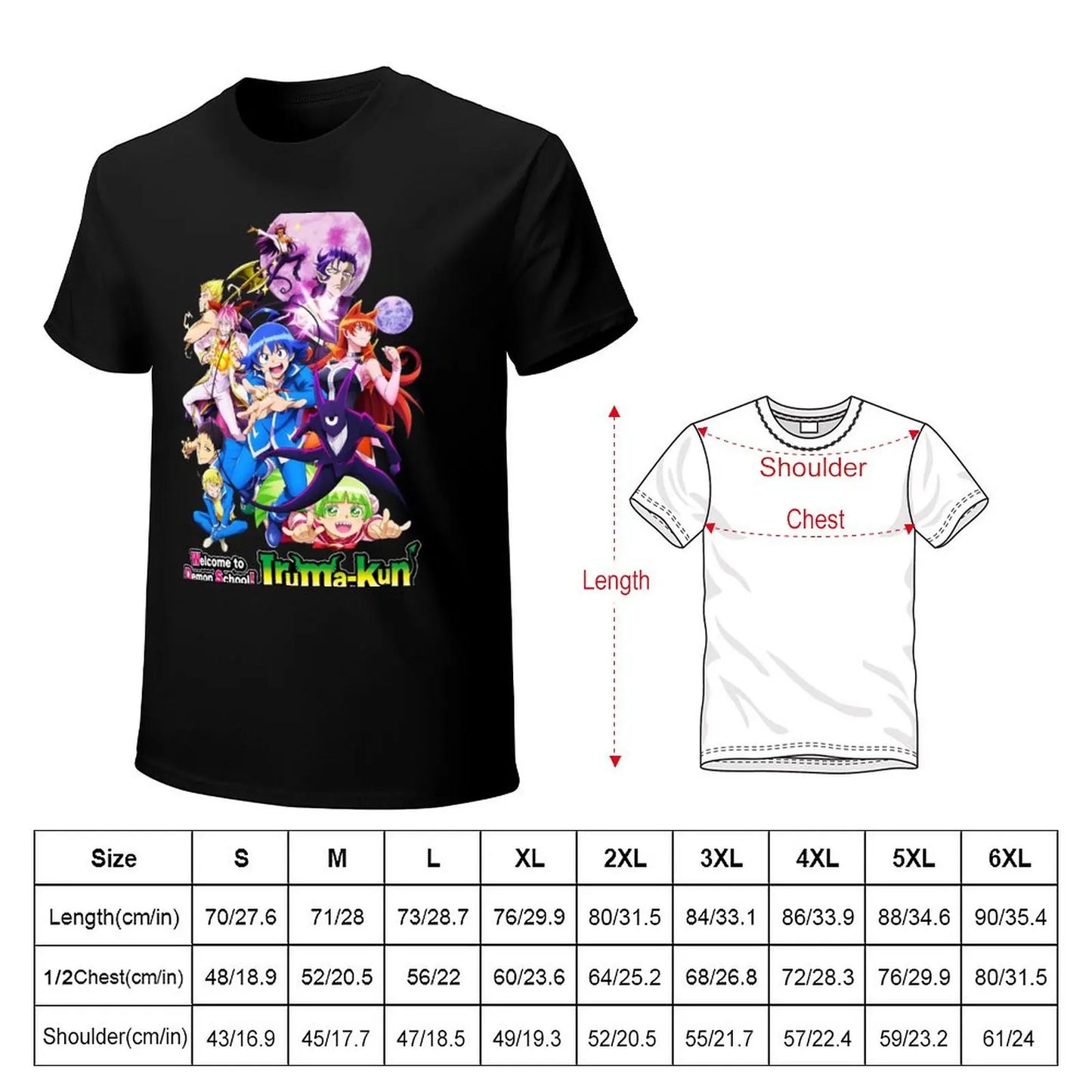 All Times of Anime Welcome to Demon School Iruma Kun T-Shirt shirts graphic tees vintage t shirt Men's long sleeve t shirts