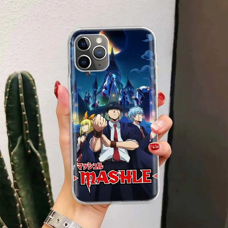 Mashle Magic And Muscles For iPhone 11 15 13 14 Pro Max 12 Mini Phone Case X XS XR 7 Plus Print 6S 8 SE Apple 5S Fundas Cover Co