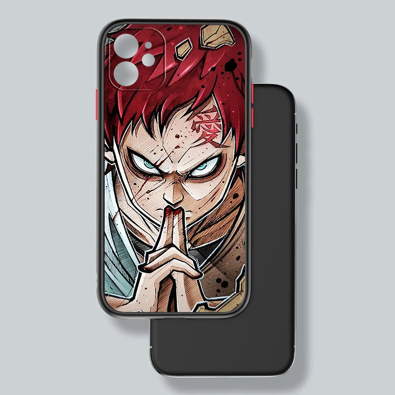 Naruto Japanese Anime For Apple iPhone 15 14 13 12 11 mini Pro Max 8 7 6S 6 XR X XS Plus Frosted Translucent Phone Case